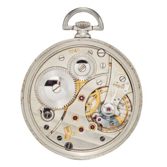Swiss horological school stainless steel lever watch Circa 1955