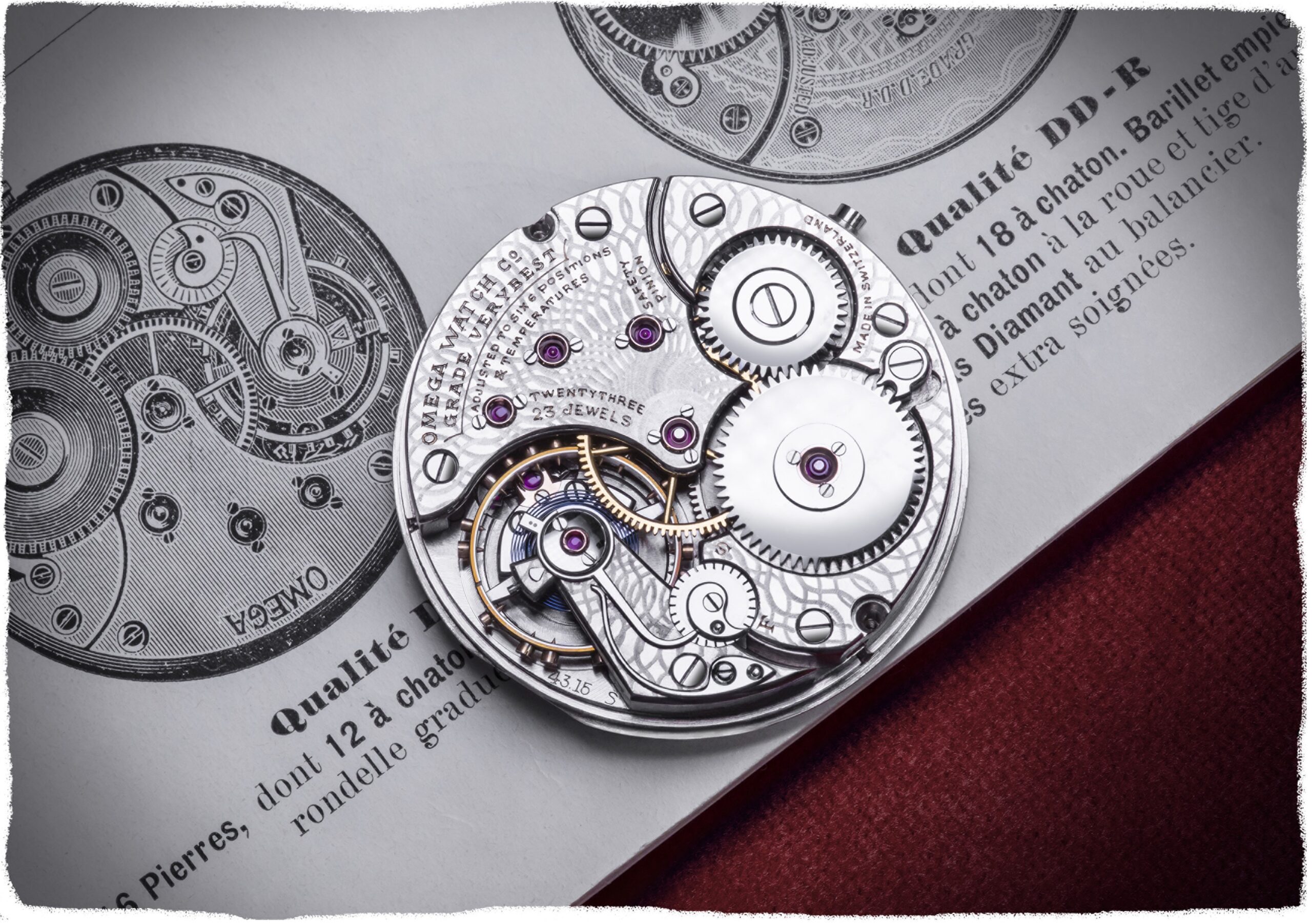 A 19 ligne Omega Calibre decoration