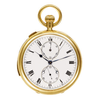 Swiss gold repeating split-seconds lever chronograph Circa 1907