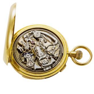 Swiss gold repeating split-seconds lever chronograph Circa 1907