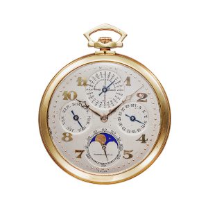Swiss astronomical dress watch with six complications Circa 1926
