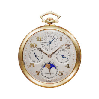 Swiss astronomical dress watch with six complications Circa 1926