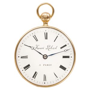 French 18K gold quarter repeating lever watch Circa 1830
