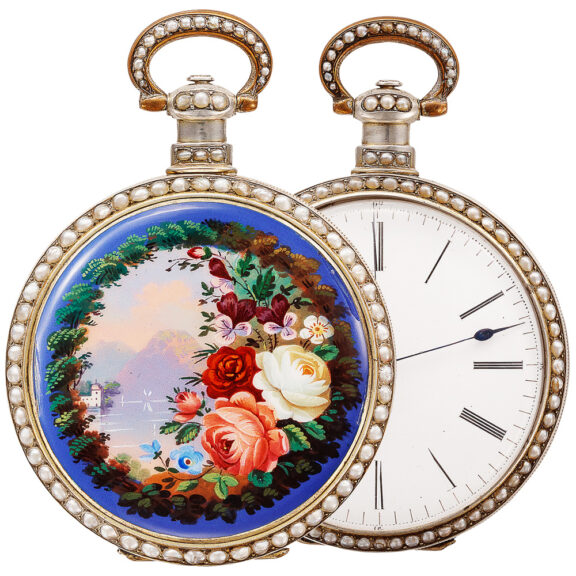 Silver-gilt lever pocket watch made for Chinese market Circa 1870