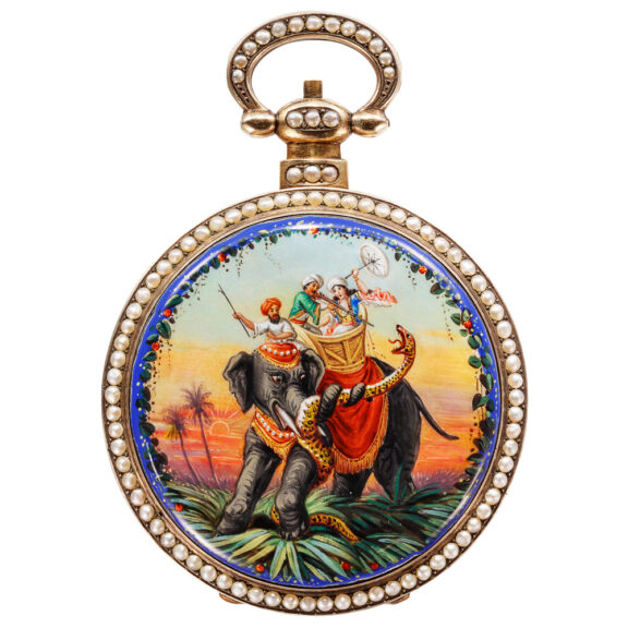 English silver-gilt lever watch made for Chinese market Circa 1870 English silver-gilt lever watch made for Chinese market Circa 1870