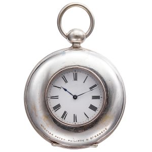 Large Swiss silvered lever deck watch Circa 1868