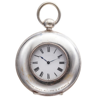 Large Swiss silvered lever deck watch Circa 1868