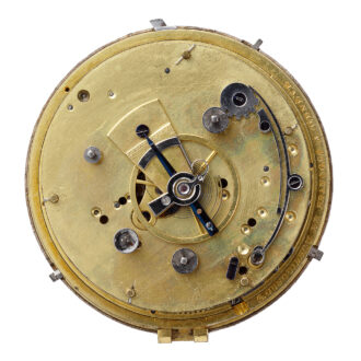 French gold pocket watch with champlevé enamel decor Circa 1830