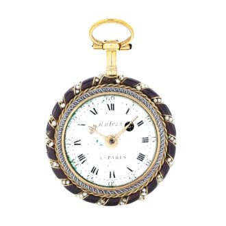 French gold and enamel verge pocket watch Circa 1800