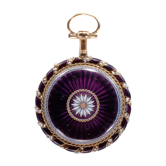 French gold and enamel verge pocket watch Circa 1800 French gold and enamel verge pocket watch Circa 1800