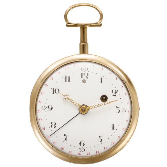 Decorative French 18K gold repeating verge with date Circa 1790 Decorative French 18K gold repeating verge with date Circa 1790