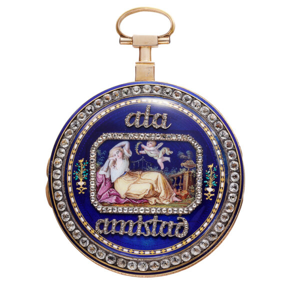 French striking gold verge pocket watch with date Circa 1800 French striking gold verge pocket watch with date Circa 1800