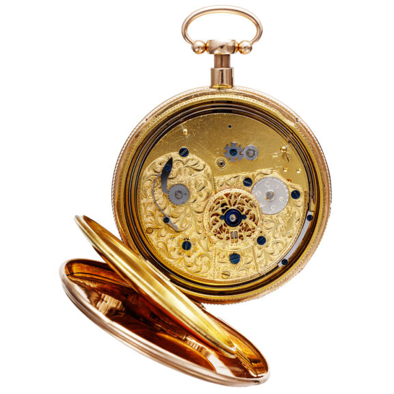 Swiss gold enamel musical and automaton repeater Circa 1810 Swiss gold enamel musical and automaton repeater Circa 1810