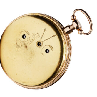 Swiss gold enamel musical and automaton repeater Circa 1810