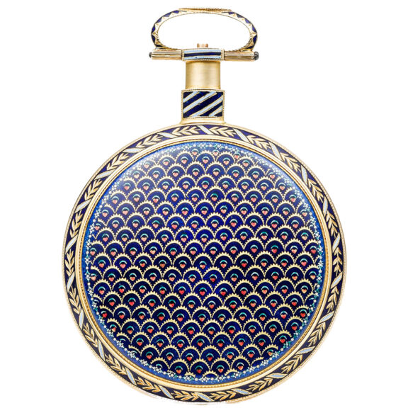 English gold enamel watch for the Chinese market Circa 1800 English gold enamel watch for the Chinese market Circa 1800