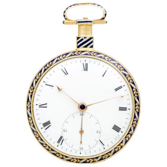 English gold enamel watch for the Chinese market Circa 1800