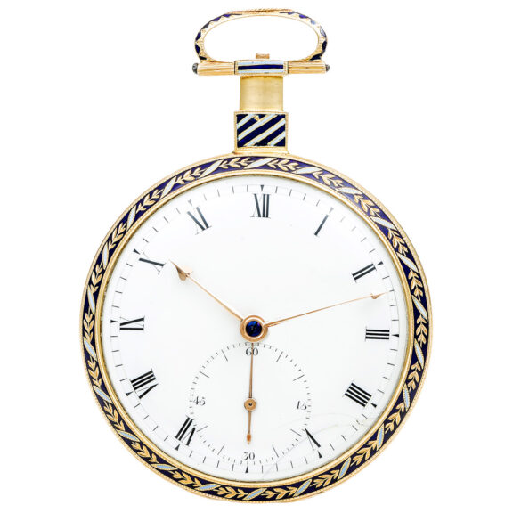 English gold enamel watch for the Chinese market Circa 1800 English gold enamel watch for the Chinese market Circa 1800