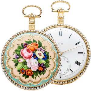 English gold musical watch for the Chinese market Circa 1810