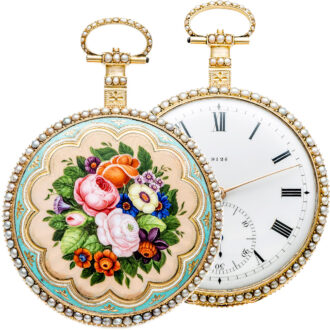 English gold musical watch for the Chinese market Circa 1810