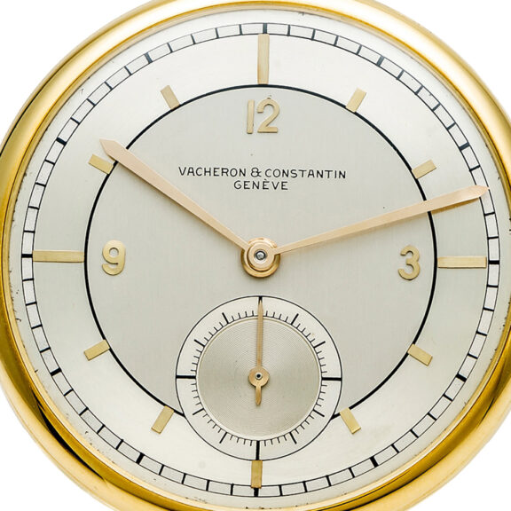 Swiss 18k gold pocket watch with sector dial Circa 1925 Swiss 18k gold pocket watch with sector dial Circa 1925
