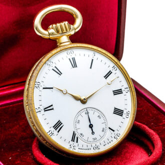 Swiss gold chronometer with spring detent escapement Circa 1860 Swiss gold chronometer with spring detent escapement Circa 1860
