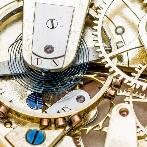 Swiss gold chronometer with spring detent escapement Circa 1860 Swiss gold chronometer with spring detent escapement Circa 1860