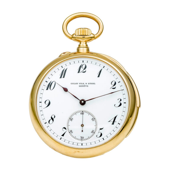 Swiss gold five-minute repeating pocket watch Circa 1920