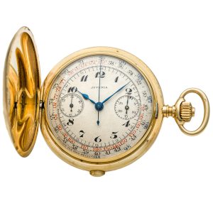 Very fine Swiss gold chronograph pocket watch Circa 1930
