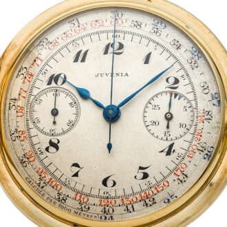 Very fine Swiss gold chronograph pocket watch Circa 1930