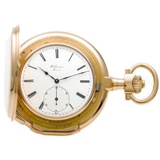 Swiss repeating Grande Sonnerie coach clock watch Circa 1880