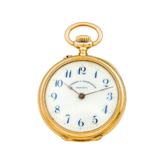 Rare Swiss gold and enamel watch for shooting contest Circa 1901