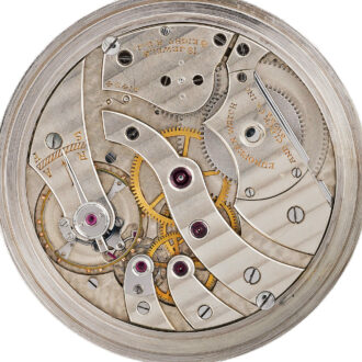 French Art Deco jumping hour lever dress watch Circa 1930
