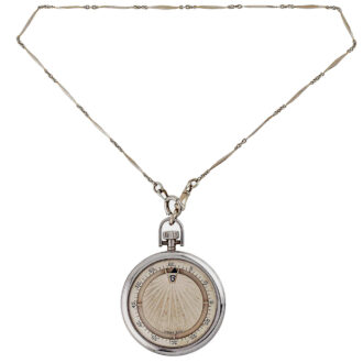 French Art Deco jumping hour lever dress watch Circa 1930