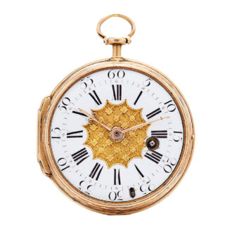 English gold Canch Rococo pocket watch Circa 1750-1760