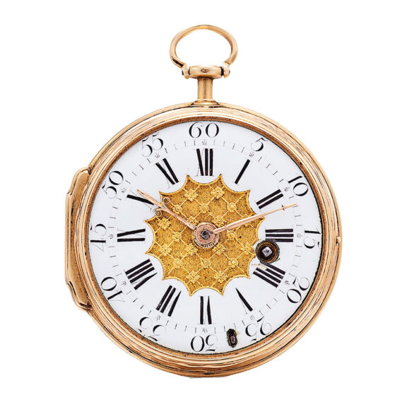 English gold Canch Rococo pocket watch Circa 1750-1760 English gold Canch Rococo pocket watch Circa 1750-1760