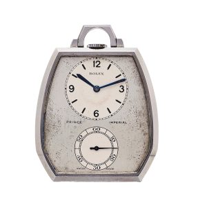 Fine Swiss stainless steel dress pocket watch Circa 1940
