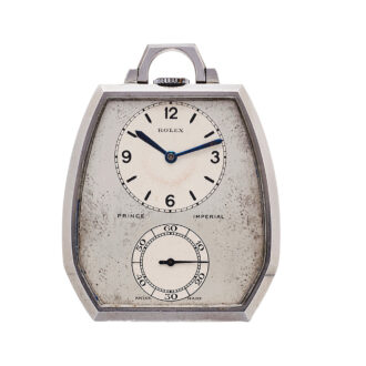 Fine Swiss stainless steel dress pocket watch Circa 1940