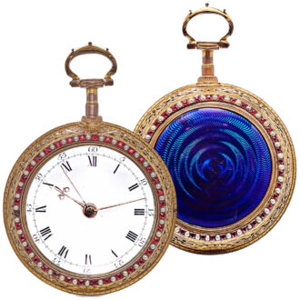 English pair cased coach clock for the Chinese market Circa 1780