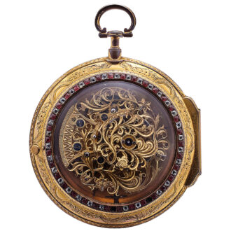 Gilded brass coach clock for the Chinese market Circa 1780
