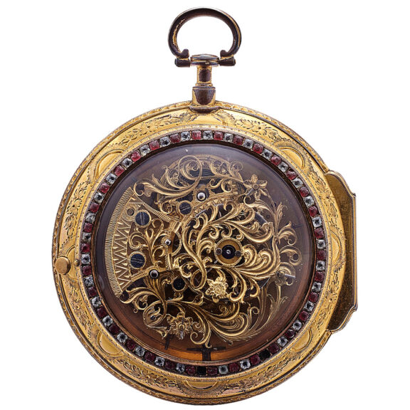 Gilded brass coach clock for the Chinese market Circa 1780 Gilded brass coach clock for the Chinese market Circa 1780