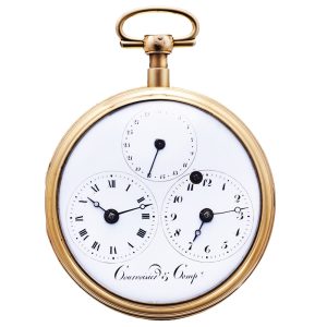 Swiss gold repeating watch with dual time and date Circa 1800
