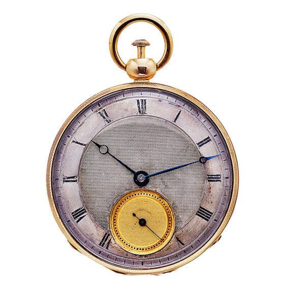Swiss repeating watch with engine turned dial Circa 1820-1830