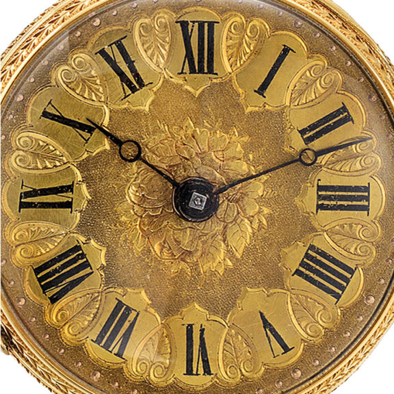 English 18k yellow gold pocket watch with open-face Circa 1875 English 18k yellow gold pocket watch with open-face Circa 1875