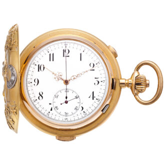 Swiss gold and diamond set repeating chronograph Circa 1920