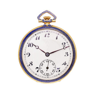 Gold and enamel lever Art Deco dress watch Circa 1920-1925