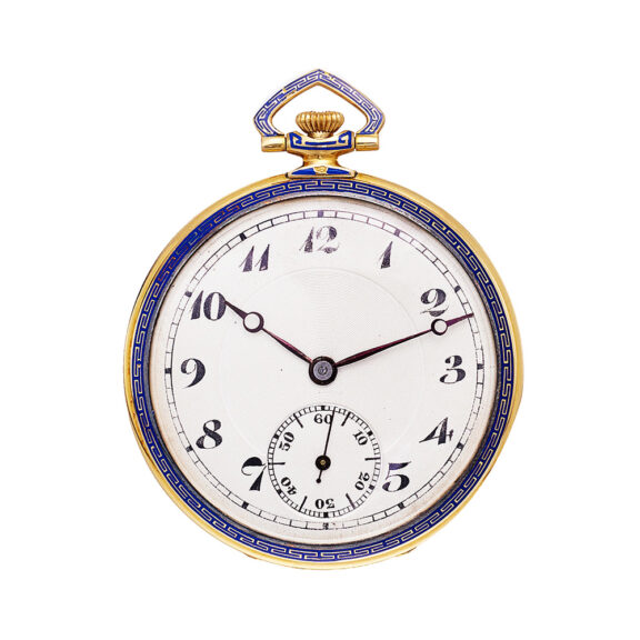 Gold and enamel lever Art Deco dress watch Circa 1920-1925