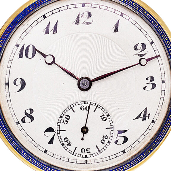 Gold and enamel lever Art Deco dress watch Circa 1920-1925 Gold and enamel lever Art Deco dress watch Circa 1920-1925