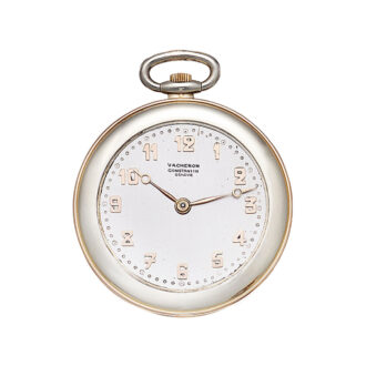 Swiss gold Art Deco dress watch with chain Circa 1922