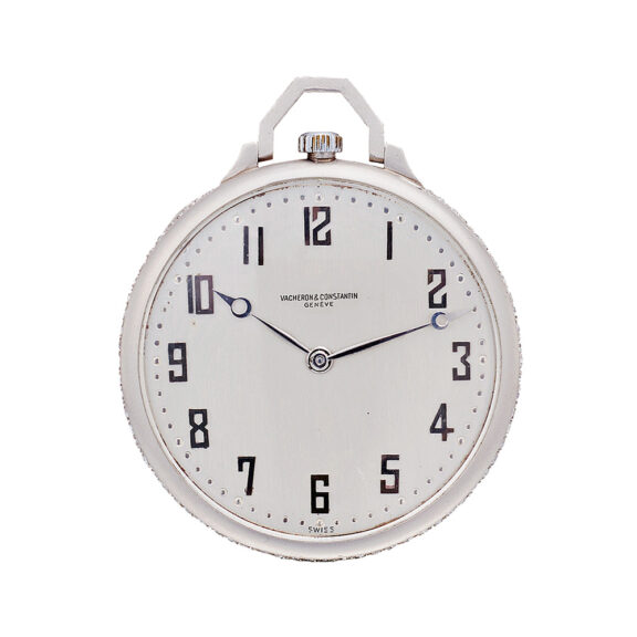 Swiss platinum and diamond-set Art Deco dress watch Circa 1935 Swiss platinum and diamond-set Art Deco dress watch Circa 1935