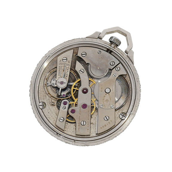 Swiss platinum and diamond-set Art Deco dress watch Circa 1935 Swiss platinum and diamond-set Art Deco dress watch Circa 1935